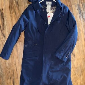 Elegant Navy Trench Coat for Men